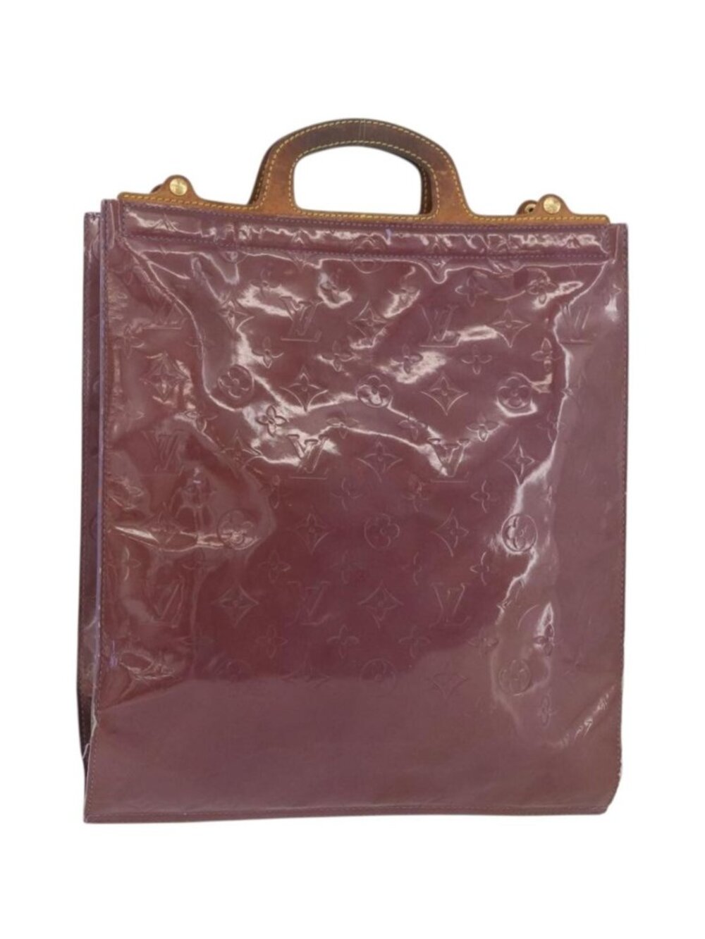 LOUIS VUITTON Monogram Vernis Stanton Tote Bag Purple Viole M91079